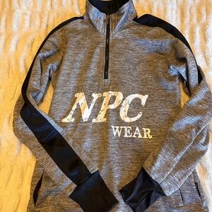 Gray and Black Quarter-Zip Sweatshirt